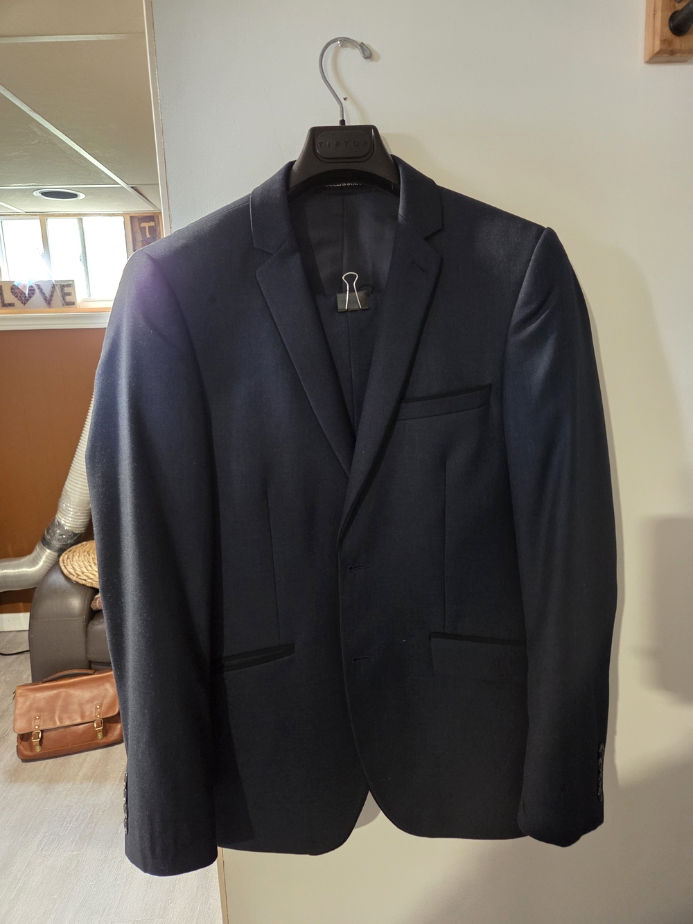Men's Classic Navy Single-Breasted Blazer